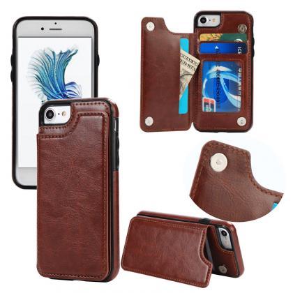 New Fashion Leather Wallet Case wit..