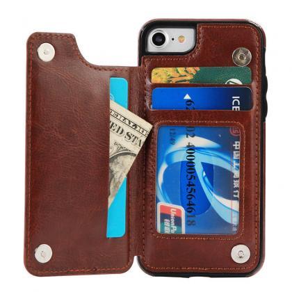 New Fashion Leather Wallet Case wit..
