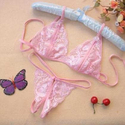 Sexy Lingerie Set Bra Sexy G-string Panties..
