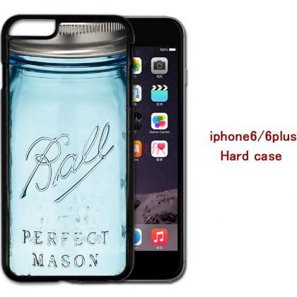 Ball Mason Jar Hard Case Cover For Iphone..