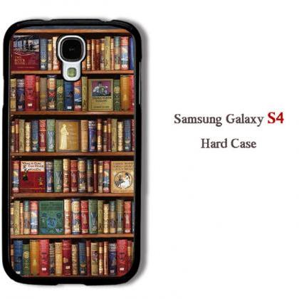 Library Bookcase Hard Case Cover For Iphone..
