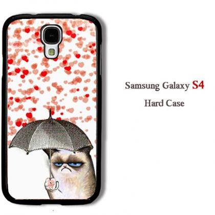 An Umbrella Cat Hard Case Cover For Iphone..