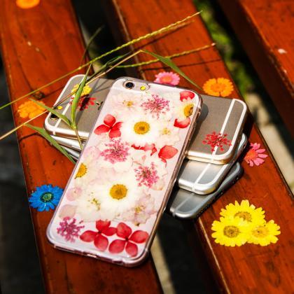 Real Pressed Flower Iphone 6 Case,iphone 6 Plus..