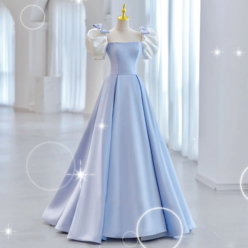 french blue formal dress Long Formal Dress 49715 by Mac Duggal main image 0