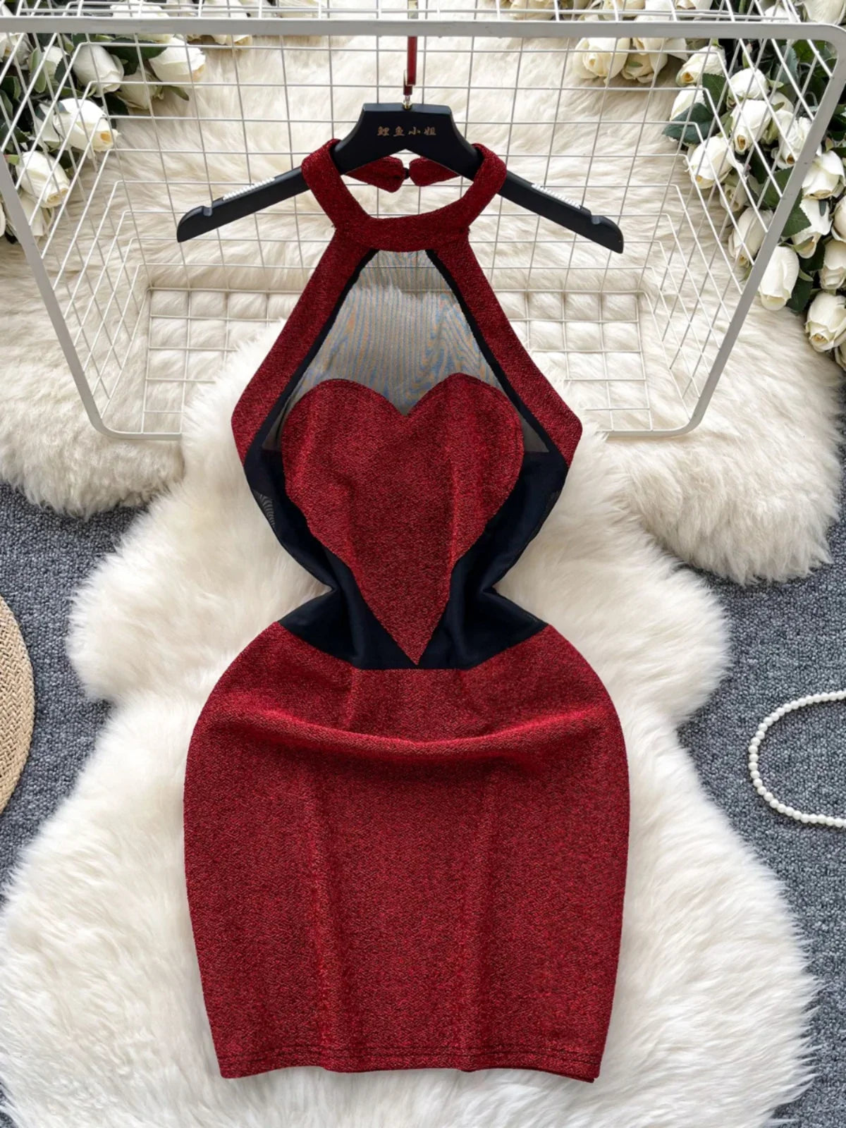 fitted lace wedding dress BAÉ Joy Radiant Red Heart Dress main image 0