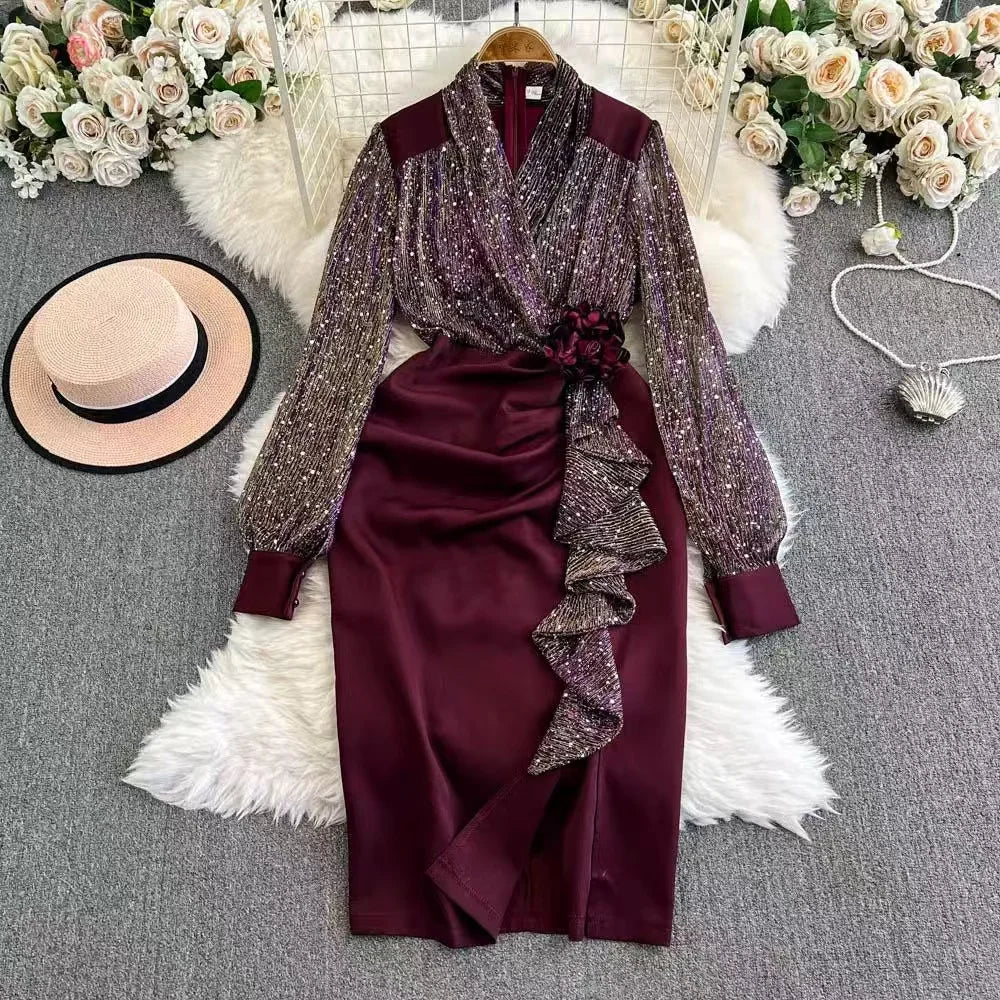 princess polly baby blue dress Bordeaux Midi Dress Merlot / L main image 1