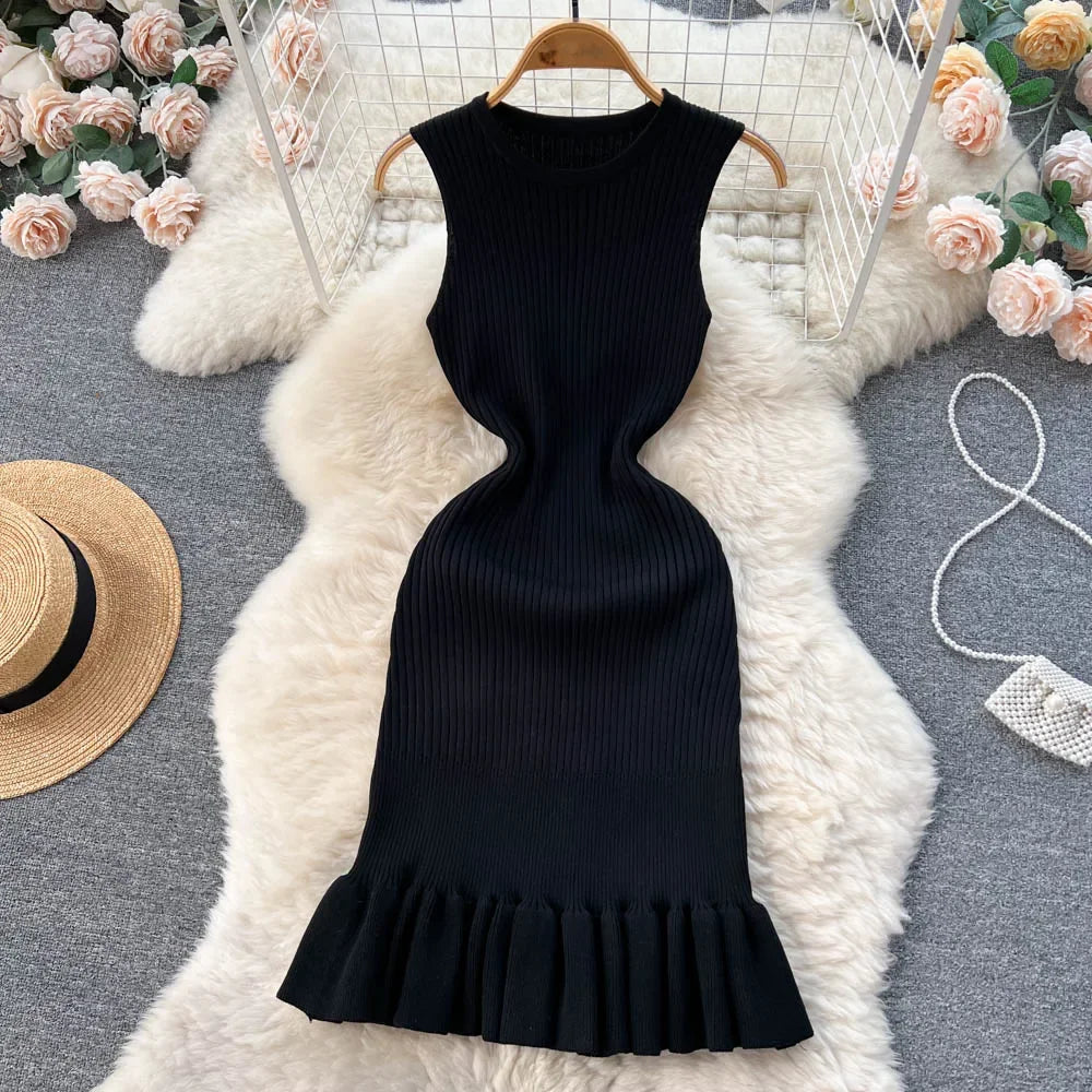 self portrait black knit diamante mini dress Pink Pointelle Diamante Knit Mini Dress – self-portrait-US main image 0