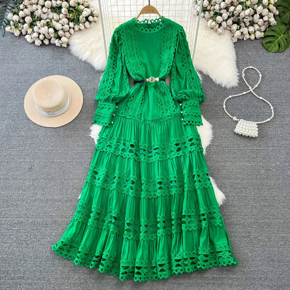 emerald green lace dress long sleeve Emerald Green Dress With Lace Sleeves Emerald Green Long Sleeve Prom Dress  Square Neck, Sparkly Lace