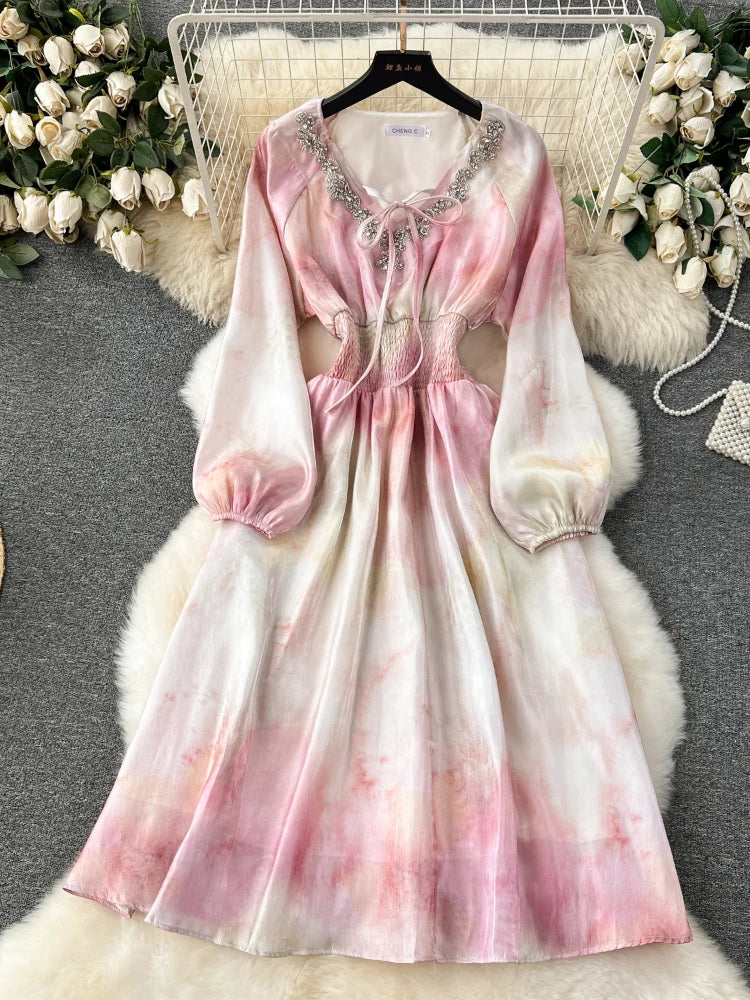 georgia hardinge celestial shirred satin midi dress Georgia Hardinge - Shop