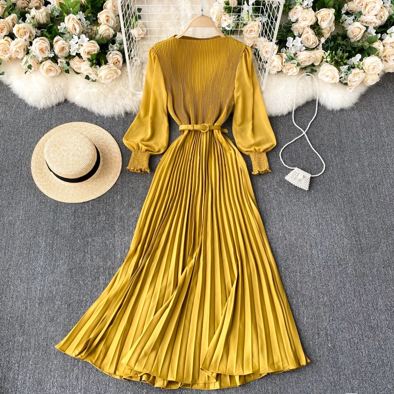 mustard yellow spring dress Joyfolie Women's Aniya Boho Dress in Mustard, Medium