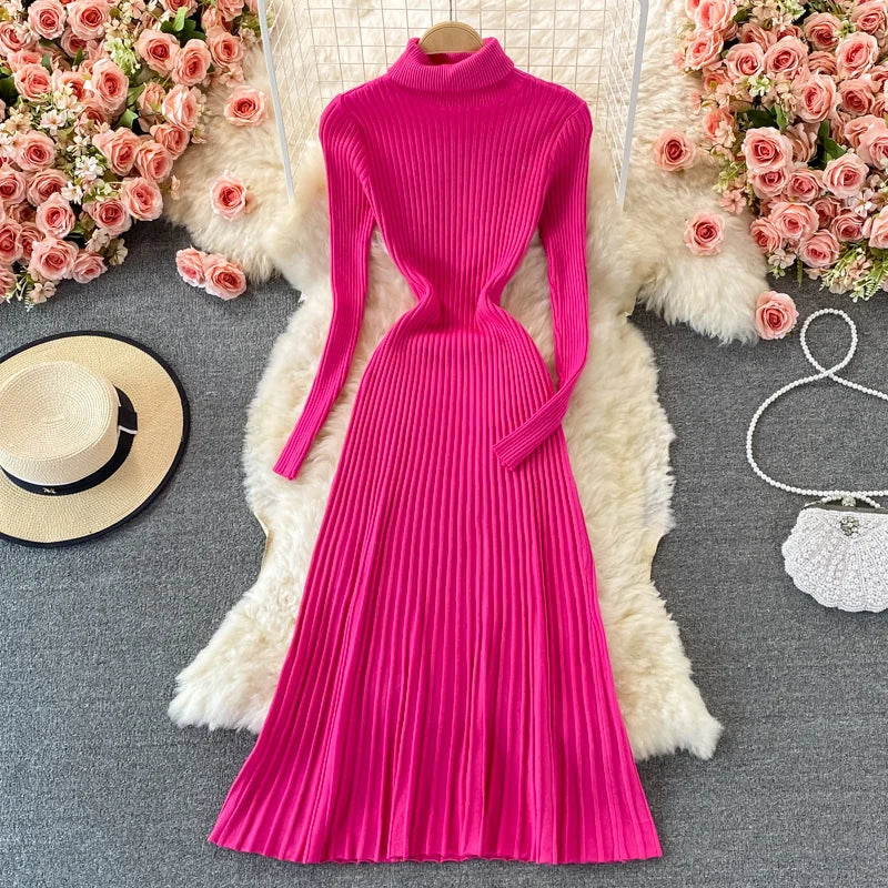 ecru knitted dress Tara Open Knit Dress: Ecru M main image 1