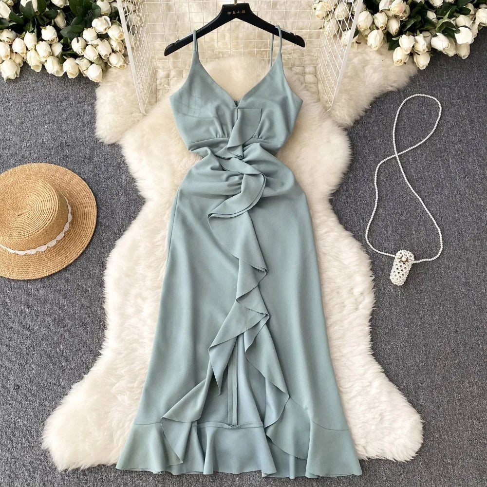 disney fairytale bridesmaid dresses Elegant A-Line Maxi Chiffon Sage Green Bridesmaid Dress COCOMELODY CB0731, Plum