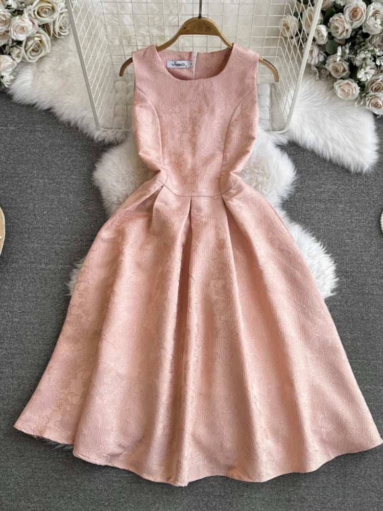 spring dresses a line Olivia Green A-line Striped Midi Dress XS main image 1