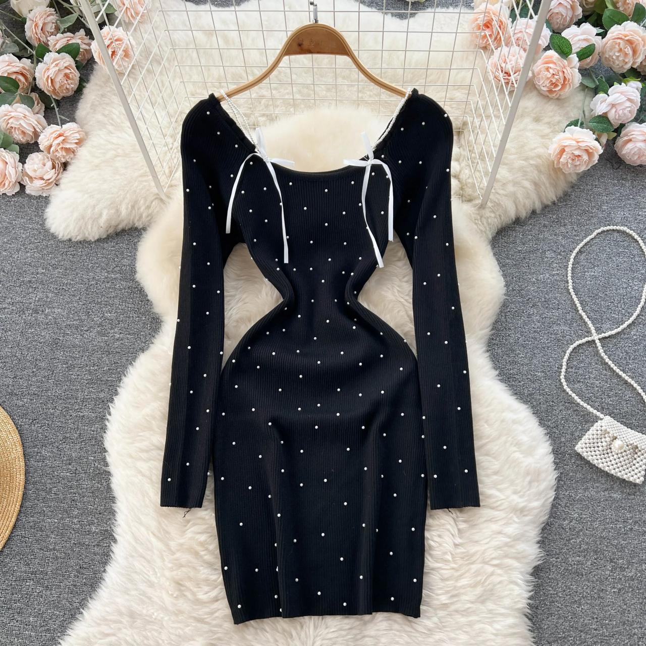 knit tie waist dress Hope & Henry - Womens Organic Tie-Waist Knit Dress main image 1
