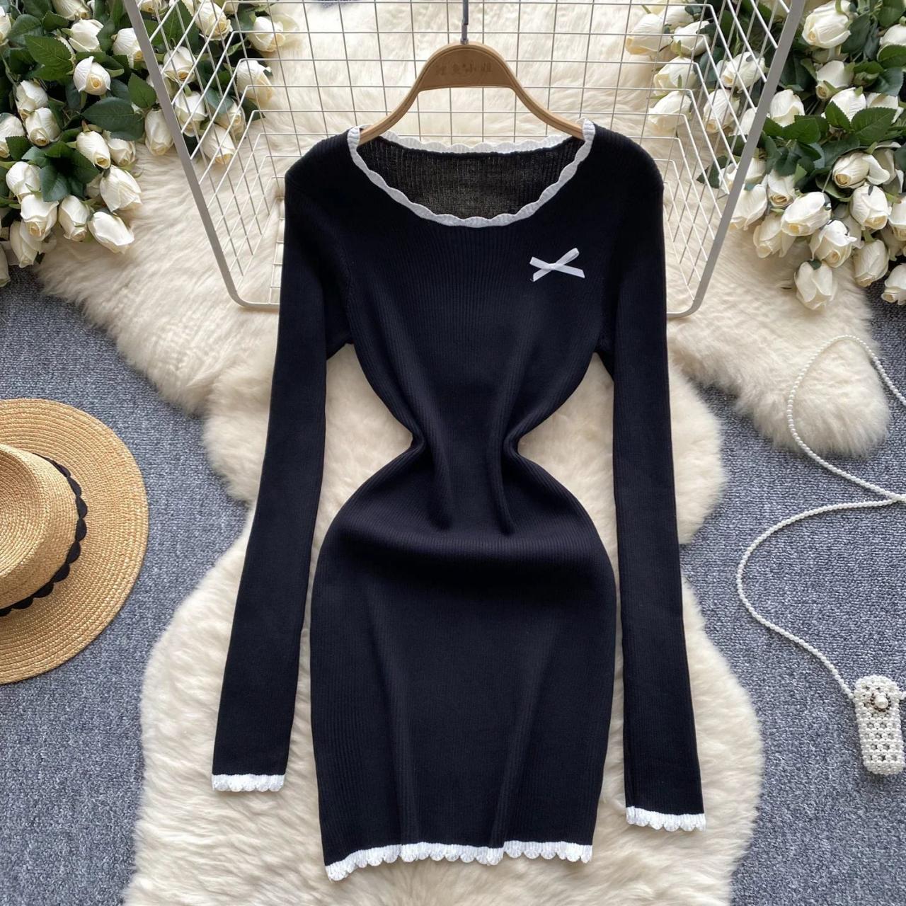 dresses knee length with sleeves Gray Blue Tulle Lace Short Prom Dress, Half Sleeves Knee Length Homecoming  Dresses UQ2193 main image 1