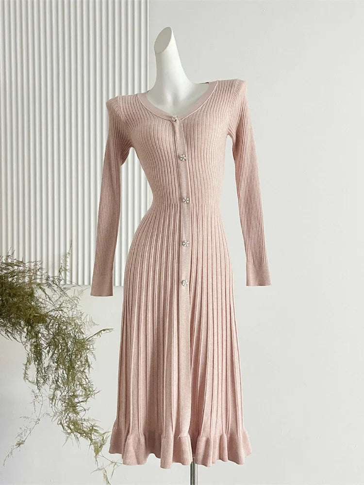 sparkly knit maxi dress Glitter Knit Maxi Sweater Dress