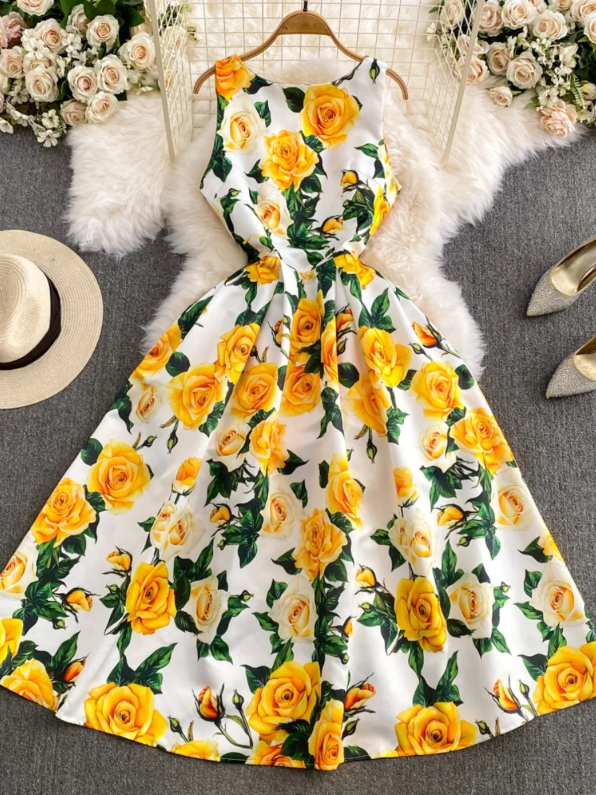 gold summer dresses Gold Sequin Strapless Lace-Up Front Long Prom Dress with Slit Gold / 8