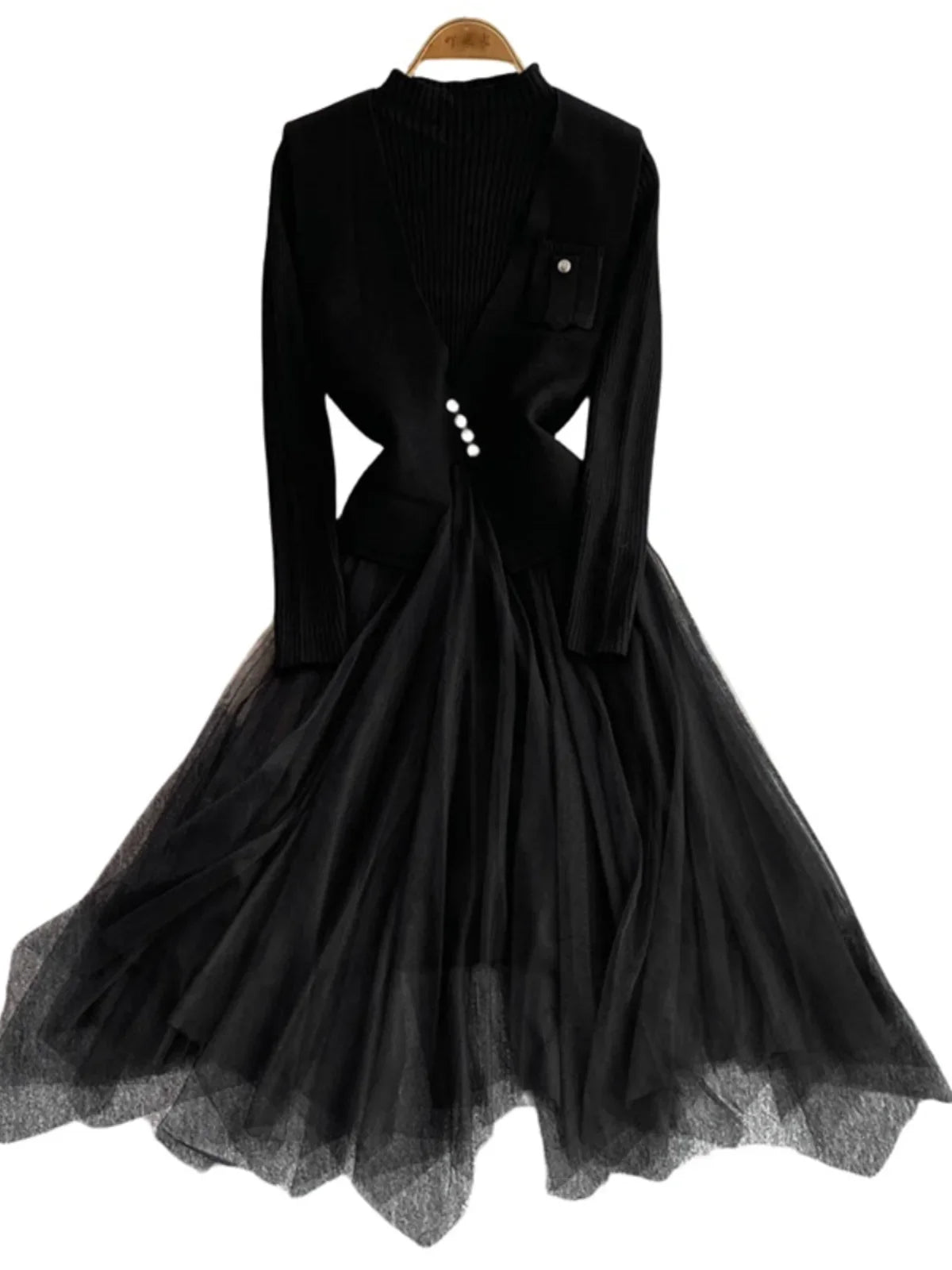 lilo knit dress BTB Los Angeles - Lilo Knit Dress - Color: Black main image 0