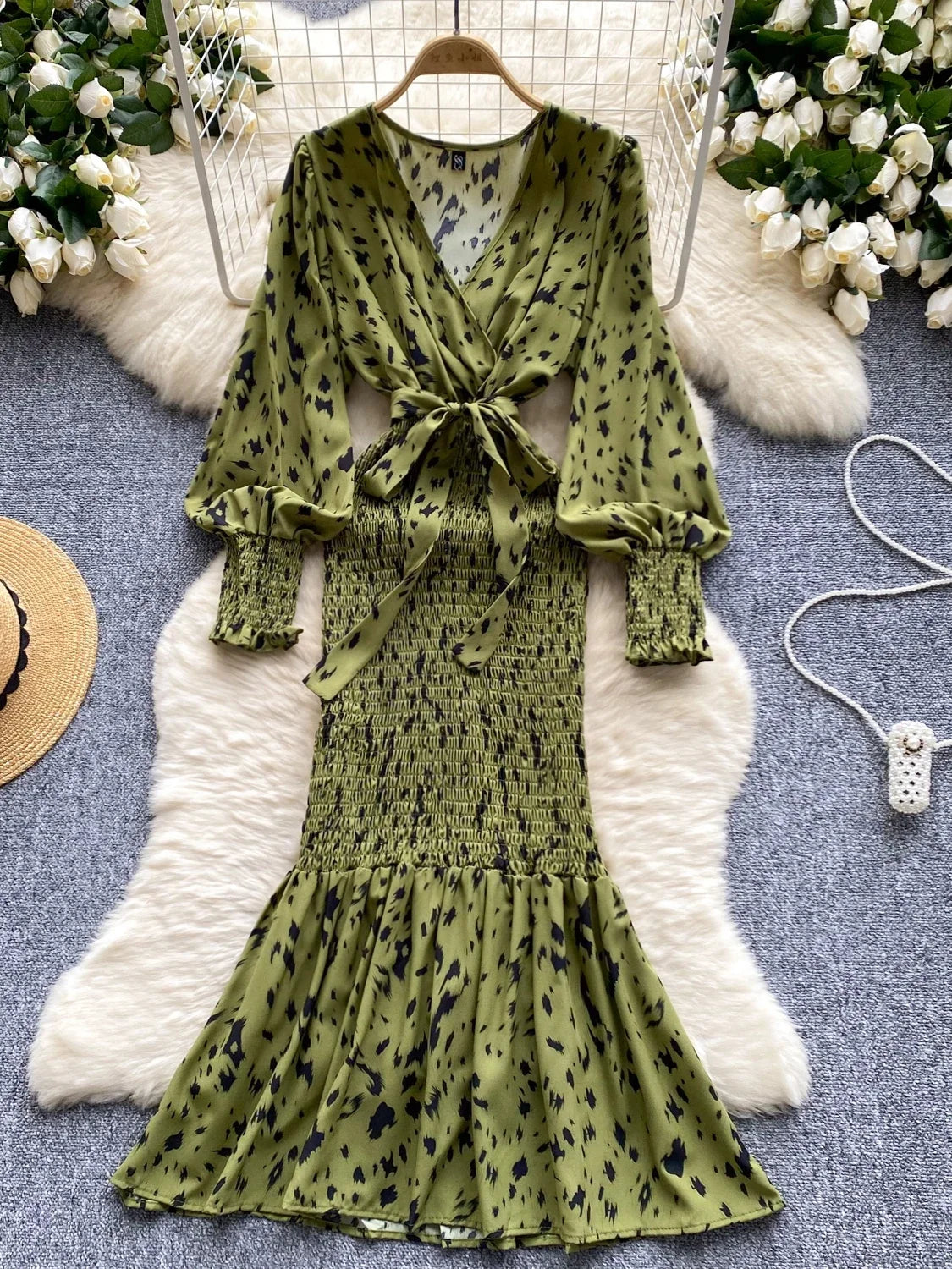 knee length dresses for ladies Jessie Green Midi Dress | Casual Midi Dress | Cute Midi Sundress – MOD&SOUL