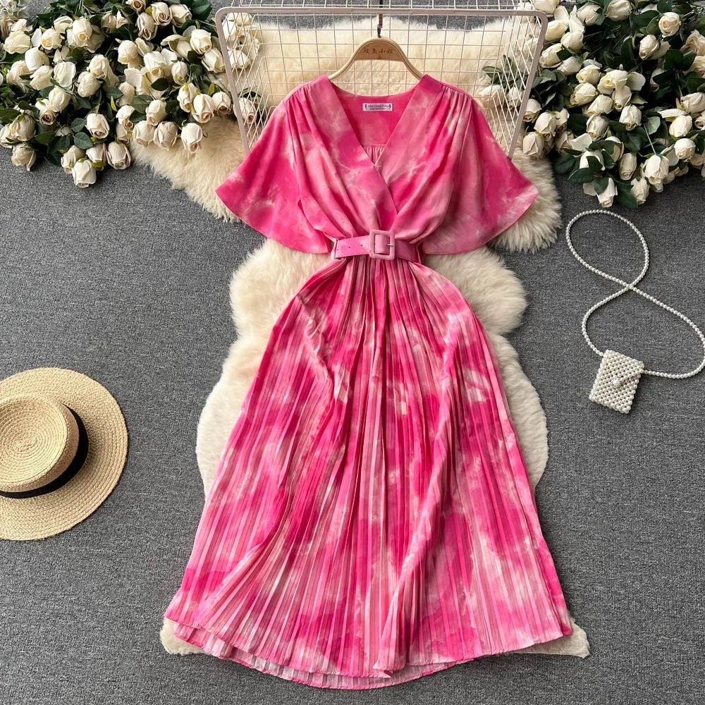 green emerald velvet dress Pink Cotton Patchwork Maxi Dress - All Dresses