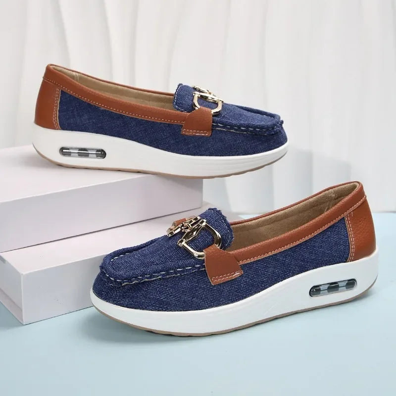 Womens Casual Denim Slip-on Loafer Shoes on Luulla