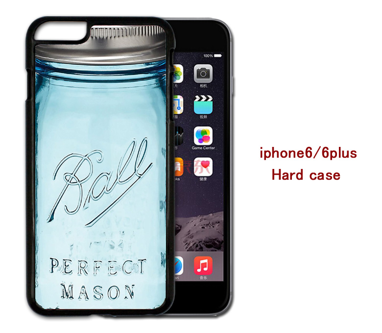 Ball Mason Jar Hard Case Cover For Iphone 4/4s/5/5s/6/6plus Case Samsung Galaxy S3/s4 /s5 Note2/3/4 Case