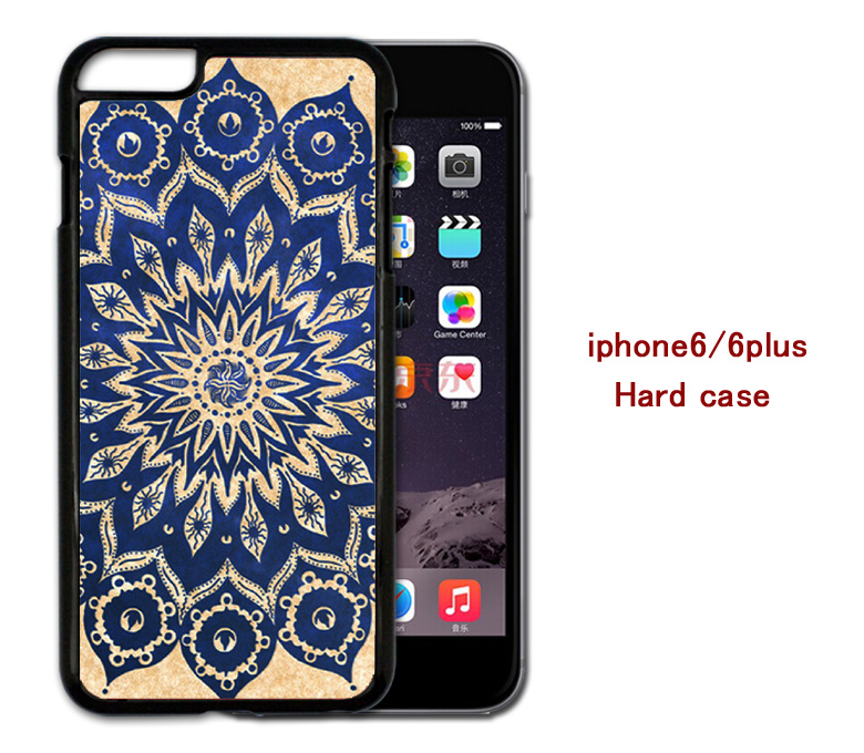 Mandala Hard case cover for iPhone 4/4s/5/5s/6/6plus case Samsung Galaxy S3/S4 /S5 Note2/3/4 Case