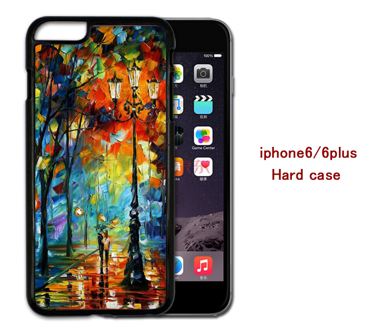 Walking In The Rain Hard Case Cover For Iphone 4/4s/5/5s/6/6plus Case Samsung Galaxy S3/s4 /s5 Note2/3/4 Case