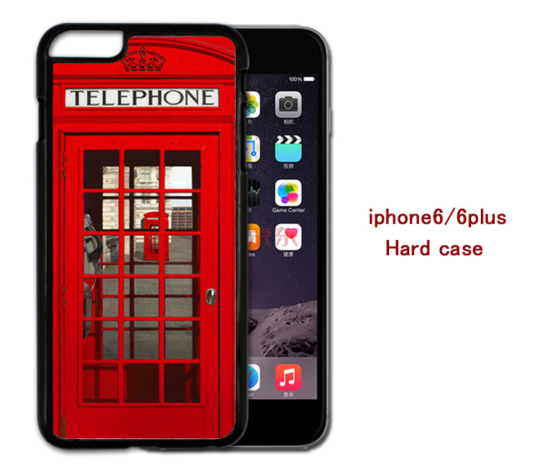 The Red Phone Booth Hard Case Cover For Iphone 4/4s/5/5s/6/6plus Case Samsung Galaxy S3/s4 /s5 Note2/3/4 Case