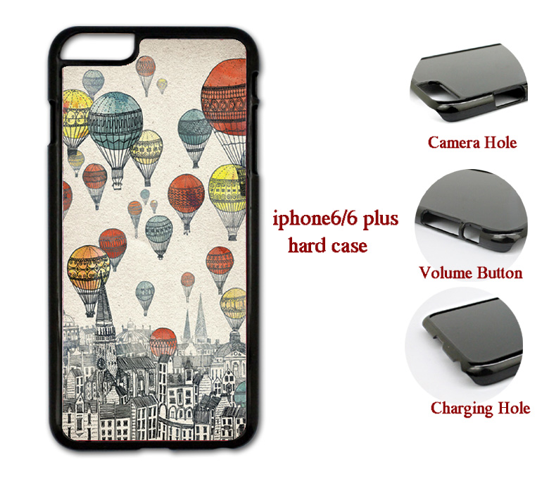 Air Balloon Hard Case Cover For Iphone 4/4s/5/5s/6/6plus Case Samsung Galaxy S3/s4 /s5 Note2/3/4 Case