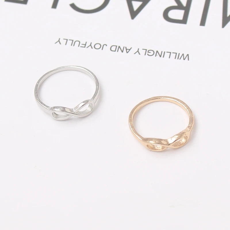 Infinity Knot Silver And Gold Tone Rings on Luulla